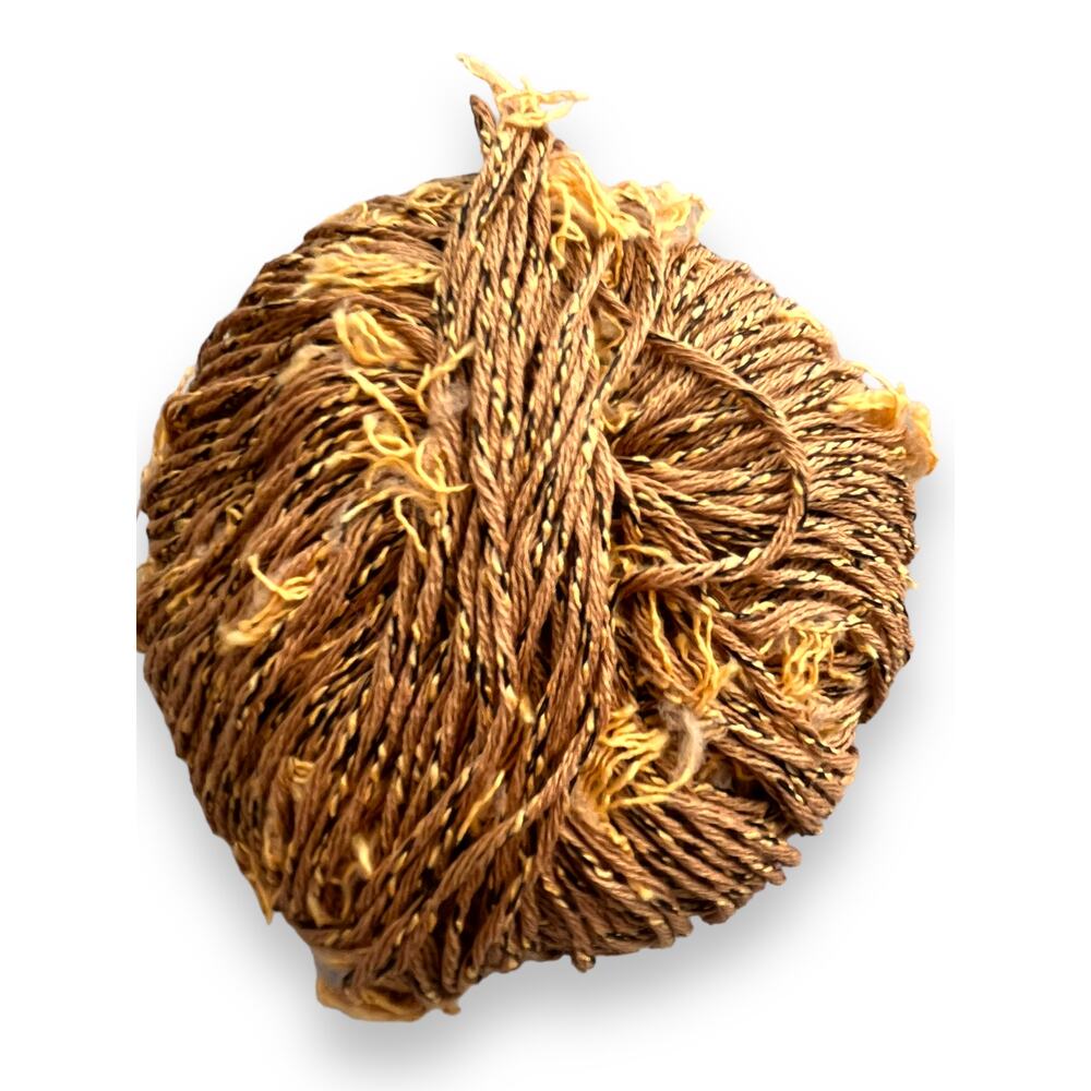 3 Skeins Bertagna Filati FASHION DENIM Yarn | 203 Golden Brown - Picture 7 of 9
